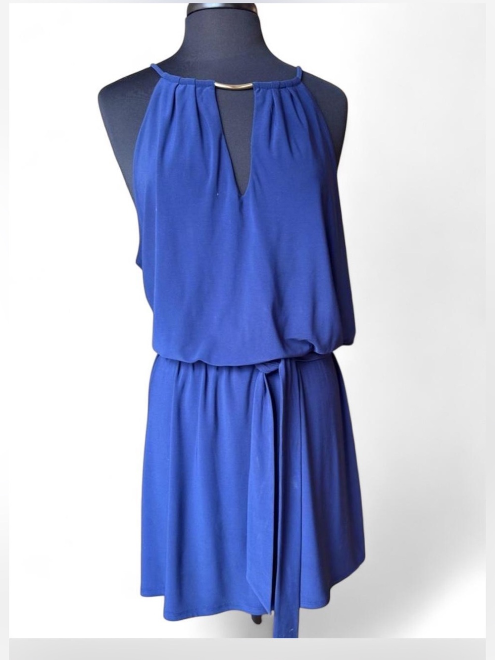 White House Black Market Royal Blue Sleeveless Dress – Size XL